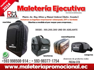 Fabricación de mochilas personalizadas en Quito Ecuador