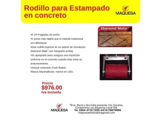 Rodillopara Estampado para el concreto