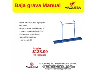 Baja grava para concreto