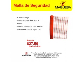 Malla de seguridad Naranja