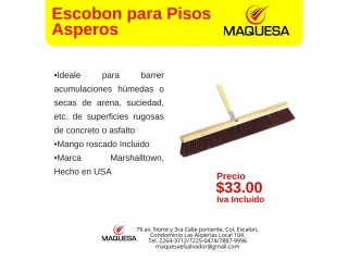 Escoba para pisos asperos