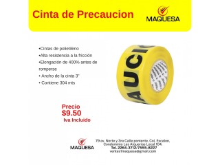 Cinta de precaución
