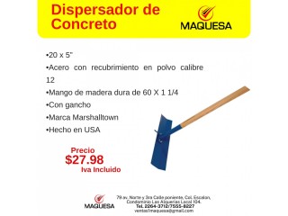 Dispersador de concreto