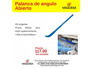 Palanca de angulo abierto