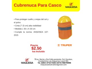 Cubrenuca Para Casco