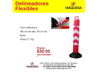 Delineador Flexible con reflectivo