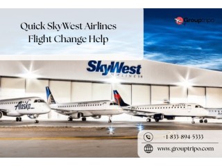 Quick SkyWest Airlines Flight Change Help – +1-833-894-5333